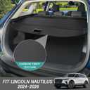 Cargo Cover for Lincoln Nautilus 2024 2025 2026 Accessories Retractable Trunk Cover Security Shielding Shade Cargo Luggage Cover Trunk Nautilus Privacy Protection (Carbon Fiber Texture)