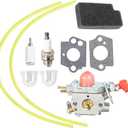 Carburetor Kit Replacement for Craftsman 358794650 Replacement for Poulan Pro Blower BVM200C BVM200VS P200C GBV325 P325