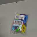18 Pcs Assorted Color Wrist Spring Spiral Coil Keychains with 18 Pcs Key Tags, Stretchable Plastic Wrist Coil Keychain for ID Badge Gym Pool Sauna Outdoor Activities
