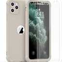 ORETECH for iPhone 11 Pro Case, with [2 x Screen Protectors] [10 Ft Military Grade Drop Test] [Camera Protection] 360 Shockproof Slim Thin Phone Case iPhone 11 Pro Cover 5.8" - Stone