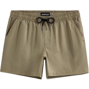 maamgic Men's 5 inch Inseam Shorts Pull-On Relaxed Fit Comfort Stretch Short Shorts with Pocket, M