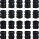 Antrader Shelving Connectors,20Pcs Small Threaded Pole Connectors for Extending Wire Rack Shelving (23.5mm x 27mm)