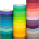 40 Rolls Washi Tape Set, Decorative Masking DIY Plain Washi Tapes for Children and Gifts Warpping (MIX)