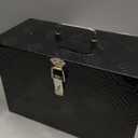 16 Inch Aluminum Truck Bed Tool Box Truck Car Outdoor Trailer Pickup Underbody Toolbox,RV Storage OrganizerTrailer Storage W/Side Handle&Lock,5 Bar Tread,Black(16"X7.5"X10")