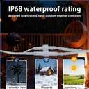 1 to 2 Y-Splitter Fits for Govee Permanent Outdoor Lights IP68 Waterproof 3-Pin Extension Cord (1 Female to 2 Male)