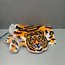 Panstar Tiger Bath Mat for Bathroom, Cute Orange Yellow Tiger Cartoon Non Slip Animal Shaped Absorbent Bathtub Bathroom Plush Shower Rugs