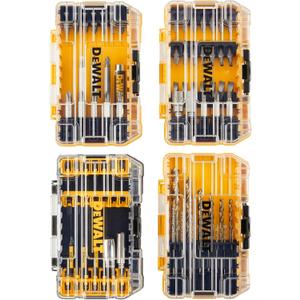 DEWALT Screwdriver Bit Set, 100 Pc Impact Driver Bit Set with Drill Bits, Magnetic Holder and Nut Drivers, FlexTorq Impact Ready, ToughCase Included (DWA2FTS100)