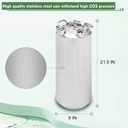 Howaoo 5 Gallon 19L Cleaning Keg, Beer line cleaner with 4D Coupler Keg, kegerator cleaning kit Line Cleaning Kit Cleaning Keg for Beer Line Cleaning