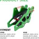 7 x AnXin Motorcycle CNC Chain Guide Guard Protection for KX250F 2009-2018 KX250 2019-2024 KX450F 2009-2018 KX450 2019-2024 KLX450R 2018-2019 KX250X KX450X