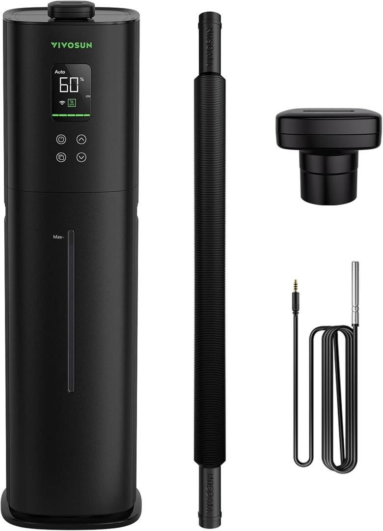 VIVOSUN AeroStream H09 Intelligent Wi-Fi Humidifier, 2.38 Gal / 9 L Humidifier with Temp & Humidity Probe, Smart Remote Control, Designed for Growers