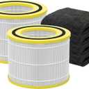 FLT151 Replacement Filter V for Germ-Guardian AC3000W/ AC3000B/ AC3050/ AP3151W/ AC151 Air Purifier, Include 2 Composite Filter + 4 Carbon Prefilter