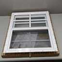 16" W x 20" H Shed Window,Sliding Window, Aluminum White Flush Mount with Tempered Glass and Stainless Steel Screen, Playhouse Window, Chicken Coop Window, Household Window (White 2 Pack)