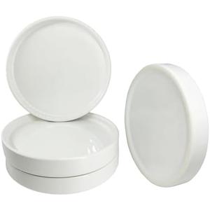 Plant Saucer Pot Tray Planter Saucers 4 Pack 4 in,5 6 7 8 9 10 11 12 13 Inch for Indoors Outdoor, Durable Sturdy Ceramic Flower Drainage drip Water Tray for Glazed Pots Base (4 Inch-White)