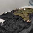 Fun Shack Leopard Hooded Poncho Adult Costume-One Size XXXL, Black