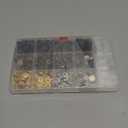 Alritz 120 Set Leather Snap Fasteners Kit, 12.5mm Metal Button Snaps Press Studs with 4 Setter Tools, 6 Colors Leather Snaps for Clothes, Jackets, Jeans Wears, Bracelets, Bags