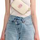 Uygafly Birthday Gifts for 4 5 6 7 8 9 10 11 12 13 Year Old Girl,Gift for Teen Girls Kids Toddler,Personalized Initial Fanny Pack Purse Crossbody Bag Belt Bag Cute Trendy Stuff | Khaki,S