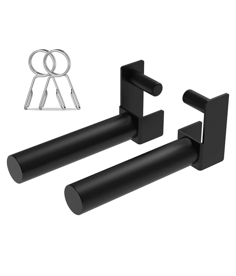 Extended 9" Olympic Weight Plate Holder, Weight Plate Storage, Attachment for for 2"x2", 1 Pair