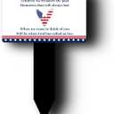 Large Commemorative Memorial Stake - Stars & Stripes Plaque, 5mm Acrylic, Grave Marker for Veterans & Loved Ones, Durable Aluminum Composite (Large)