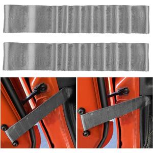 2 Pcs Door Limiting Straps, Heavy Duty Auto Door Check Limiter, Strong Adjustable Restriction Inspection Strap, Door Limiting Check Replacement for TJ JK JL CJ JKU YJ Load 1000 Lb (Gray)