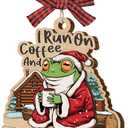 Frog Christmas Ornament 2025 - Gifts for Animal Lover, Unique Animal Lover Gifts for Women Men, Elegant Christmas Tree Decorations, Frog Ornament for Adults Boys Girls Friends