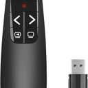 Presentation Clickers for PowerPoint, Clicker for Laptop Presentations Remote, USB Wireless Presenter Remote, Power Point Remote Clicker for Computer/Mac/PPT/Google Slide Advancer