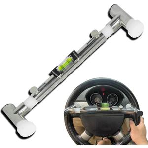 Steering Wheel Level Alignment Tool for Internal Diameter 270mm - 350mm Steering Wheel Holder Spring-Loaded Auxiliary Wheel Aligmment