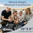 Toddler Airplane Bed, Portable Airplane Seat Extender for Kids, Toddler Airplane Travel Essentials, Foldable Toddler Travel Bed for Long Flight, Baby Airplane Bed for Toddler with Carry Bag