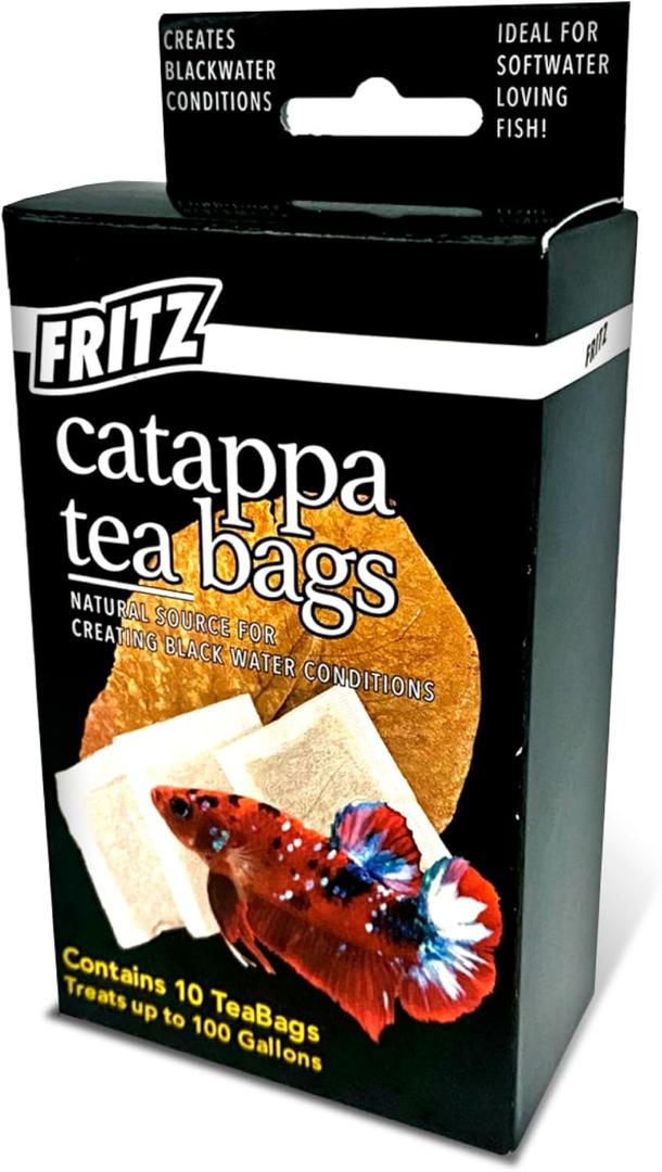 Fritz Aquatics Betta Botanicals for Betta and Community Fish Aquariums (Cattapa Tea Bags - 10ct)