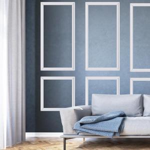 3 Sets Premade Accent Wall Molding KitAccent Wall Panels for Interior Wall Decor,All Edges precut, Chair Rail Moulding Trim for Home Moulding Decoration (54 x 24 inHigh-Low Type)