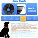 Inflatable Dog Cone for Dogs After Surgery,Soft Adjustable Elizabethan Collar for Large Dogs,2-in-1 Dog Cone with Detachable Shield,Anti-Anxiety Comfortable Pet E-Collar Prevents Licking Wounds(L)