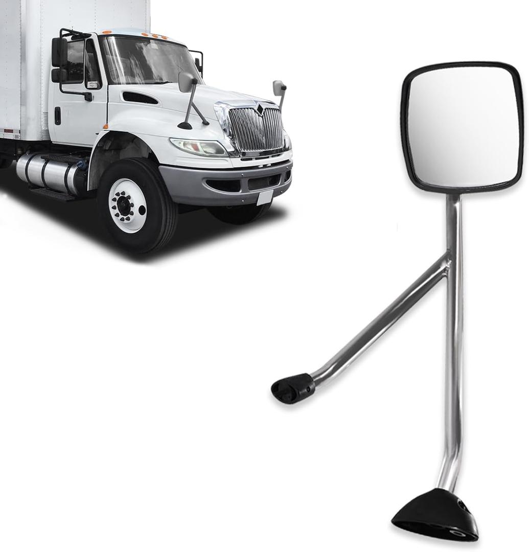 Chrome Hood Mirror for 2002-2019 International Durastar Trucks 2002-2019,Right Passenger Side
