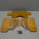 AZEN Toilet Stool Squat Adult, Wood Poop Stool for Bathroom Adults, 7 Inch Height (Yellow (1 Pack))