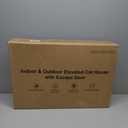 Outdoor Heated Cat House in Winter,Extremely Insulated & Weatherproof,Feral Cat Shelter with Waterproof Eaves & Escape Door for Outside Stray Barn Cat(Dark Green,16.9" x12.8"x13.4")