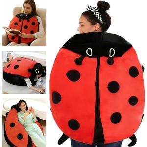 Wearable Beetle-Inspired Pillow,Beetle-Inspired Pillow Pet Plush Toy, Giant Beetle-Inspired Stuffed Animal, Beetle-Inspire Costume Dress Up for Kids and Adult