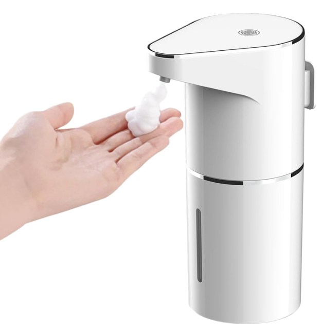 Automatic Foam soap Dispenser, NonContact Foam Hand wash Dispenser, 350 ml Rechargeable 3Speed Adjustable Electric soap Dispenser, Rechargeable with Sensor