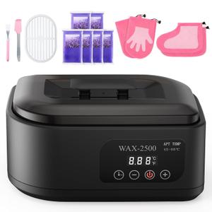 Paraffin Wax Machine for Hands and FeetParaffin Wax Warmer with Auto-Timer and Keep Warm Mode, Paraffin Wax Bath Moisturizing Kit for Arthritis, Skin Hydration, Relax Muscles-Black