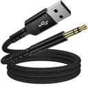 USB to 3.5mm Audio Aux Cable, 3FT USB Male to AUX Male Jack Adapter TRS Stereo Braided Audio Cord for Headphones Speaker PC Laptop Windows PS5 PS4 Mac OSX Desktops