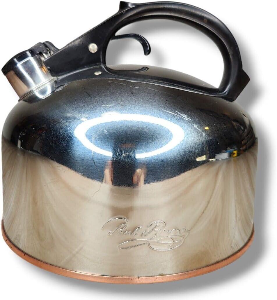 Revere Whistling Tea Kettle, 2-1/3-Quart, Silver