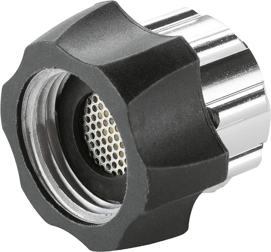 Karcher Universal Filtered Garden Hose Connector for Electric Pressure Washers, Black