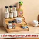 JinDoWin 2 Pack Cabinet Spice Rack Organizer - Enhanced Cabinet Spice Organizer, Practical Spice Rack Organizer for Cabinet and Efficient Cabinet Spice Organizer (2, 9 Inch)
