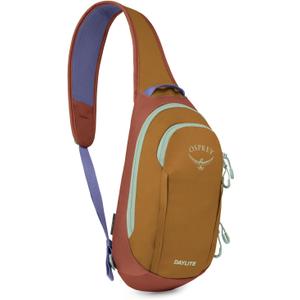 Osprey Daylite Shoulder Sling Bag - Crossbody Backpack for Everyday Carry, Festivals, and Travel (Barley Brown Multi)