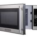 Black + Decker 0.7 Cubic Foot 700 Watt Stainless Steel Microwave with Turntable