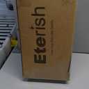 Eterish Cute Cat Couch, Fluffy Cat Sofa with Soft Corduroy Fleece, Fuzzy Pet Couch with Removable Washable Cover, Supportive Pet Sofa with Non-Slip Bottom, 24inch, Grey