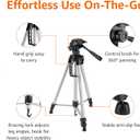 Amazon Basics 60-inch Lightweight DSLR Tripod with Bag, Black