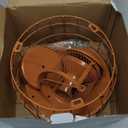 Squirrel Proof Bird Feeders, Metal Wild Bird Feeders for Outdoors Hanging, 3.5LB Heavy Duty Caged Squirrel Proof Bird Feeders, Chew-Proof, Weather Resistant, Patio Backyard Garden Decor (Brown)