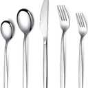 Berglander Flatware Set 40 Pieces, Stainless Steel Flatware Set, Silverware Set Service For 8