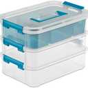 Sterilite 14138606 Layer Stack & Carry Box, 10-5/8-Inch