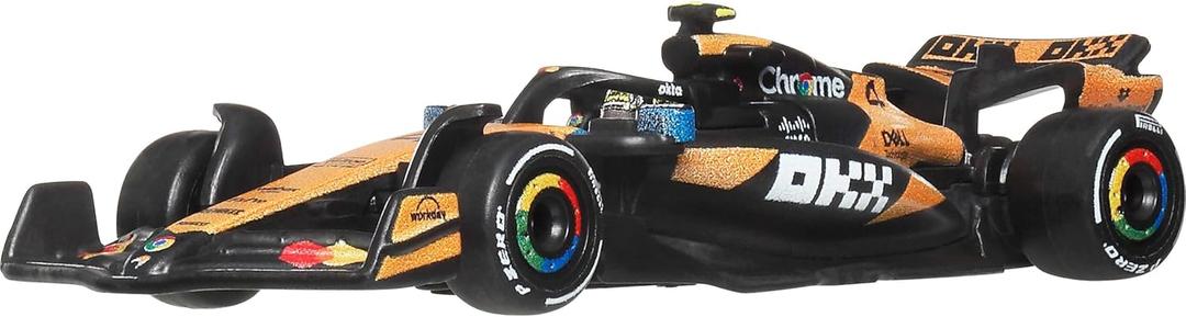 Hot Wheels 1:64 Scale Premium Die-Cast Formula 1 Collectible Toy Race Car with Real Riders Tires & Metal/Metal Body & Chassis