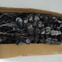 Giegxin 180 Pcs 3 Kinds Mixed Artificial Eucalyptus Leaves Stems Bulk Silver Dollar Leaves Picks Dried Eucalyptus Bundle Faux Spray for Wedding Vase Bouquet Floral Arrangement (Black)
