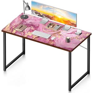 Rose Gold Desk Mat Extra Large Pink Marble Mouse Pad Gaming Mousepad 48x24 inch, Non-Slip Huge XXXL Keyboard Mouse Pads Waterproof Mouse Mat for Office & Home